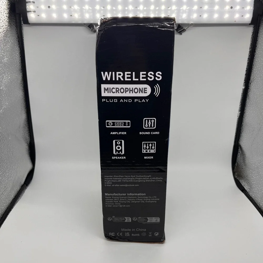Aveek 2pk Wireless Microphone Plug and‎ Play Original Sound Quality